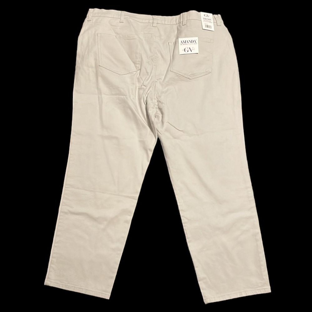 Light tan Gloria Vanderbilt Amanda jeans - plus size NWT - Picture 4 of 7